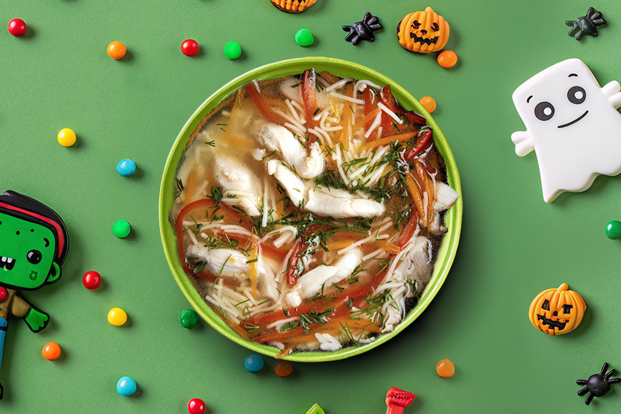 Суп куриный с лапшой 