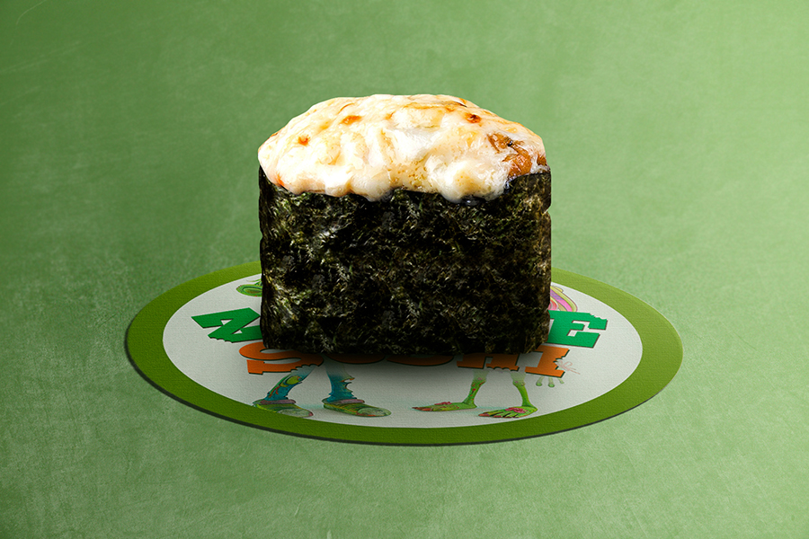 Запеченные суши с креветкой под сырной шапкой