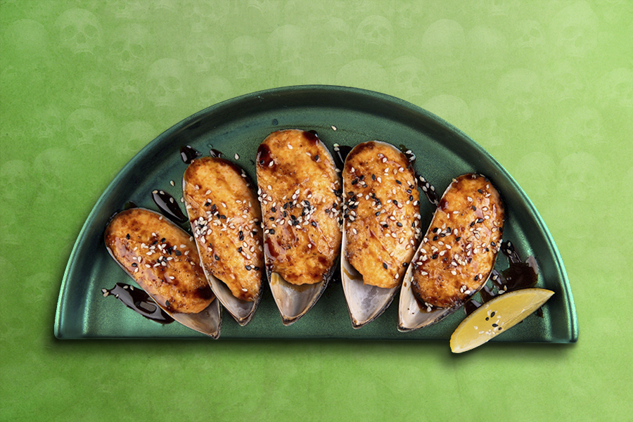 Мидии гранд в яки соусе (5 шт)